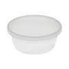 Pactiv DELItainer Microwavable Combo, Clear, 8 oz, 1.13 x 2.8 x 1.33, PK240 YL2508